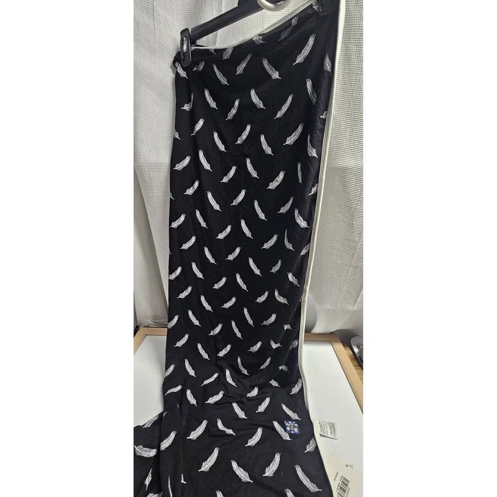 Kickee Pants stroller blanket midnigh falling feather‎ Bamboo Viscose O/S